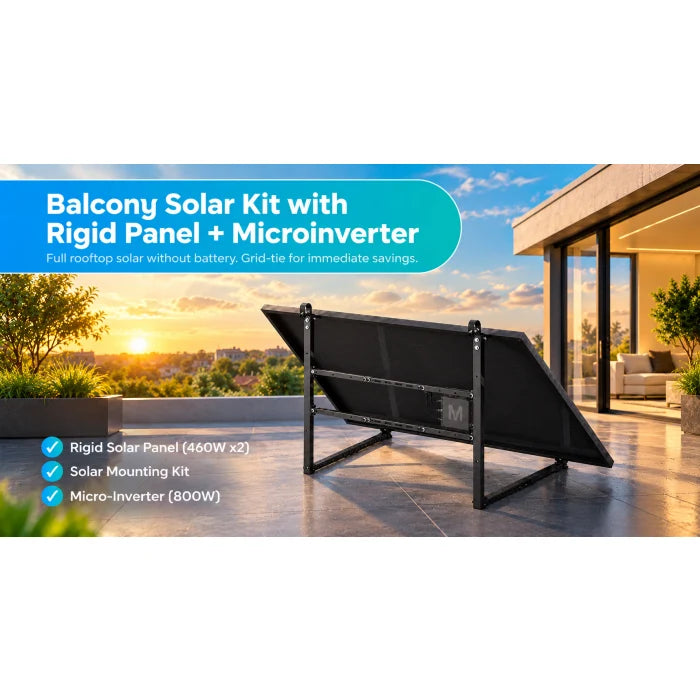 MARSTEK 920W Plug-In Solar Kit – 2 × 460W Panels + 800W Microinverter